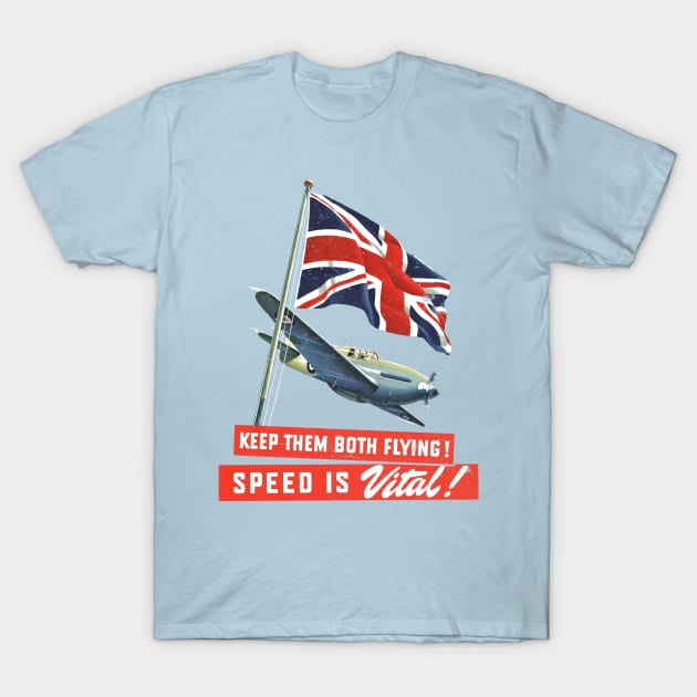 Keep Them Both Flying! T-Shirt by Distant War
